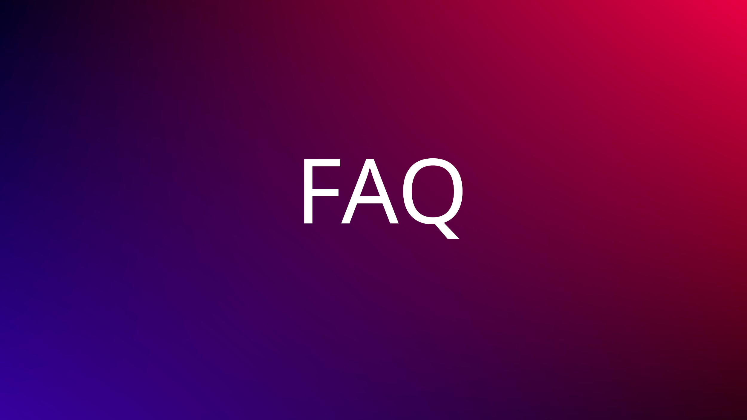 FAQ Red Blue